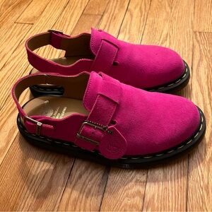 Dr martens Jorge made in England suede slingback mules